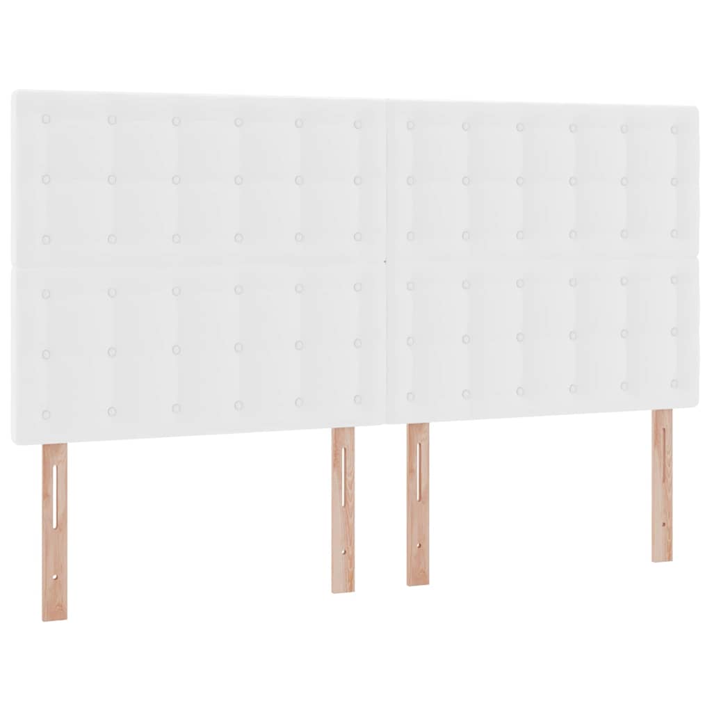 Κρεβάτι Αποθήκης Καθαρό Λευκό 160 x 200 cm Τεχνητό Δέρμα - Pakobazaar