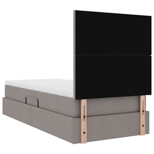 Κρεβάτι με αποθηκευτικό χώρο και στρώμα Taupe 90 x 200 cm