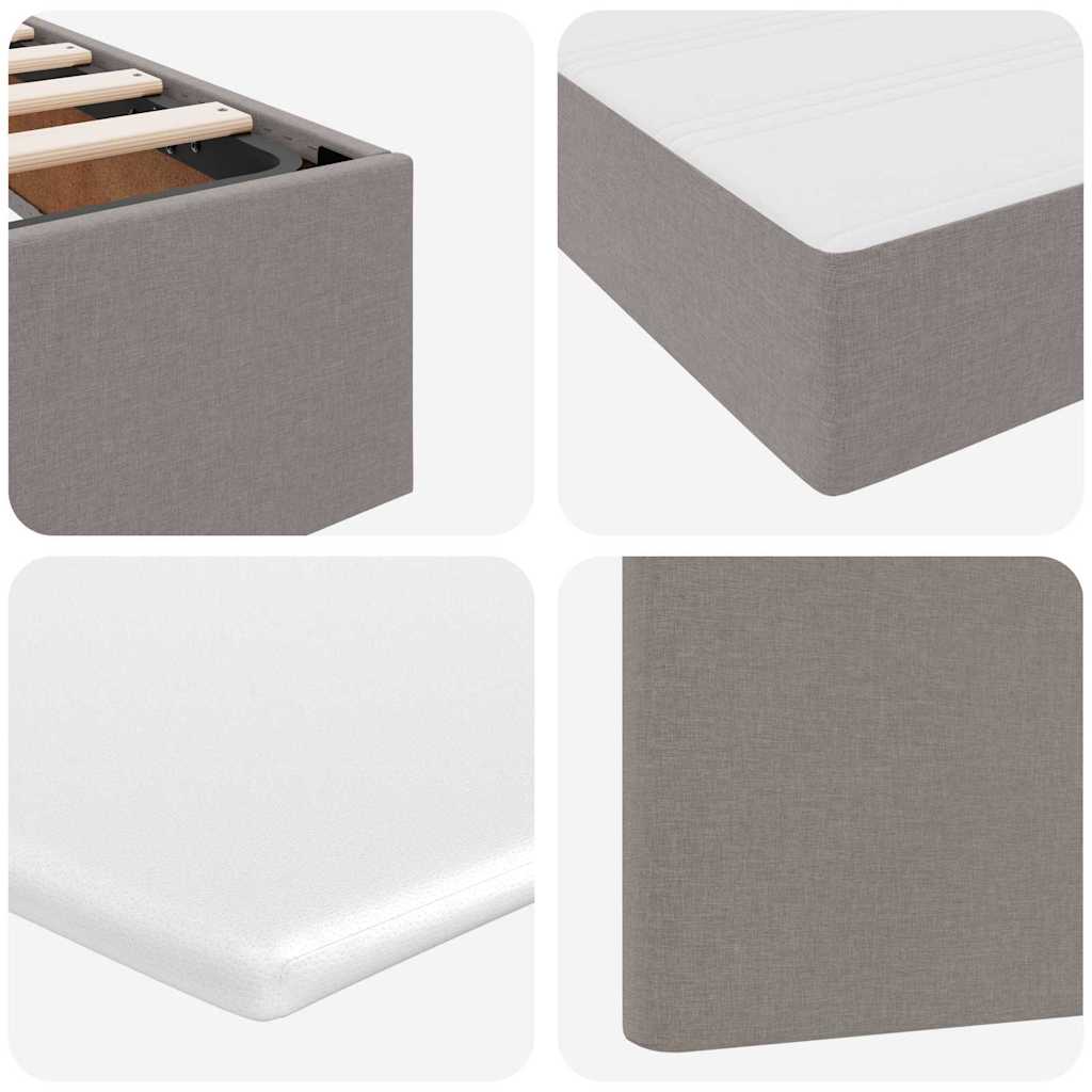 Κρεβάτι με αποθηκευτικό χώρο και στρώμα Taupe 120 x 190 cm