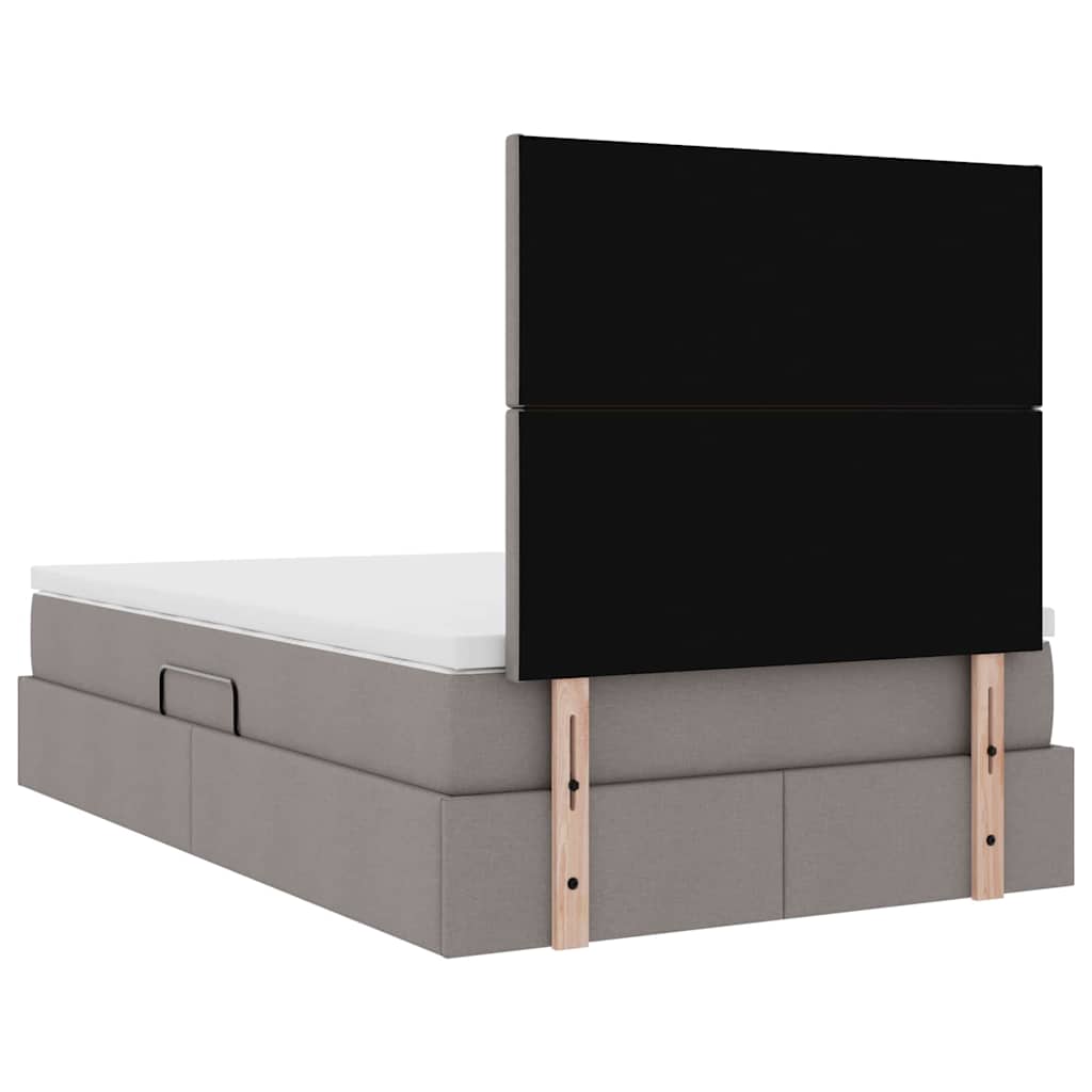 Κρεβάτι με αποθηκευτικό χώρο και στρώμα Taupe 120 x 190 cm