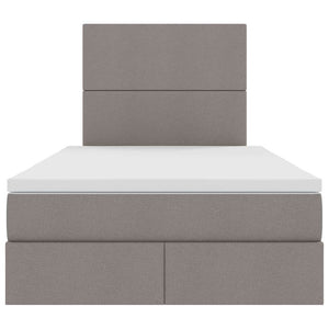 Κρεβάτι με αποθηκευτικό χώρο και στρώμα Taupe 120 x 190 cm