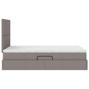 Κρεβάτι με αποθηκευτικό χώρο και στρώμα Taupe 120 x 190 cm