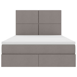 Κρεβάτι με αποθηκευτικό χώρο και στρώμα Taupe 140 x 190 cm - Pakobazaar