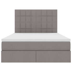 Κρεβάτι με αποθηκευτικό χώρο και στρώμα Taupe 140 x 190 cm - Pakobazaar