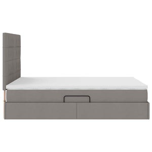 Κρεβάτι με αποθηκευτικό χώρο και στρώμα Taupe 140 x 190 cm - Pakobazaar