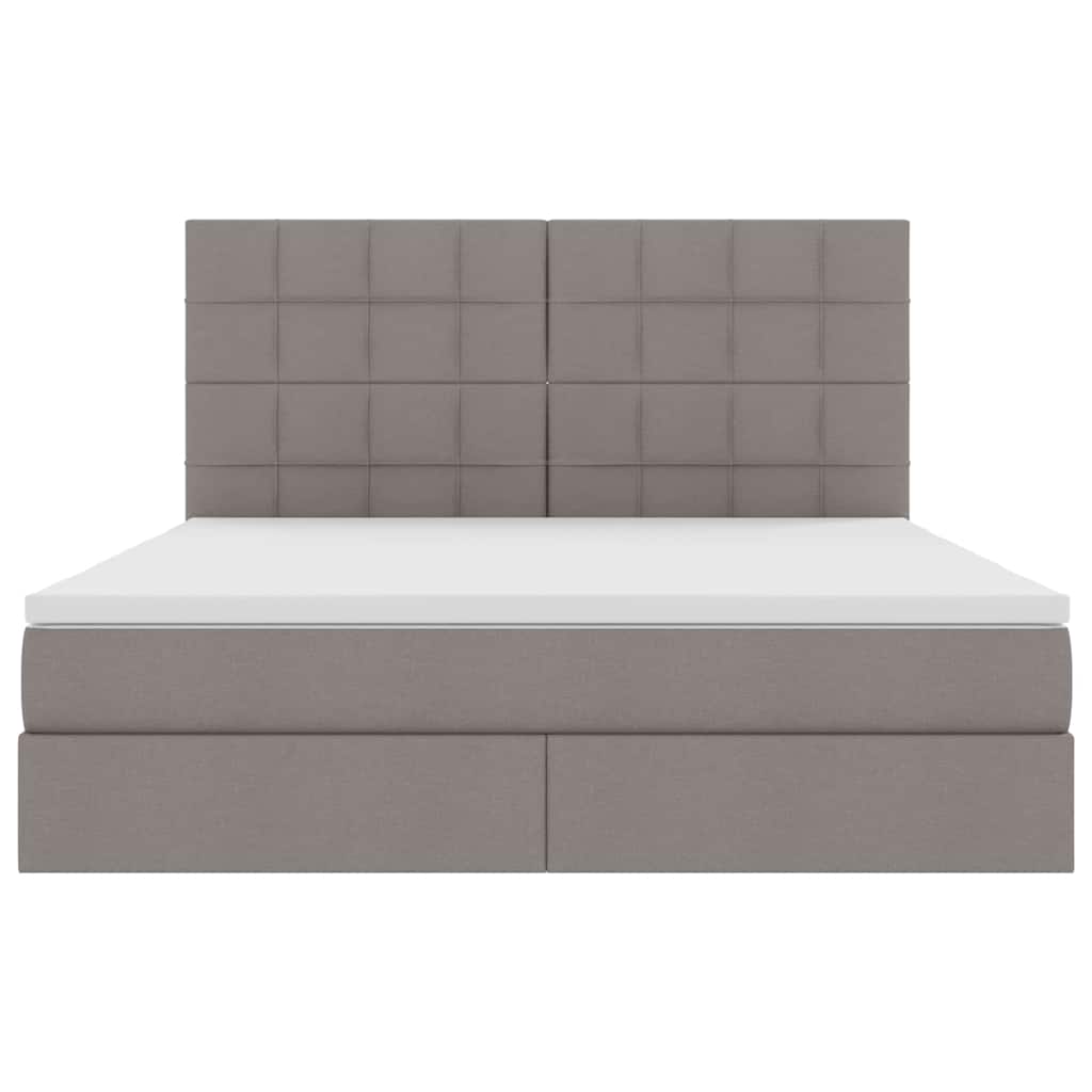 Κρεβάτι με αποθηκευτικό χώρο και στρώμα Taupe 180 x 200 cm - Pakobazaar