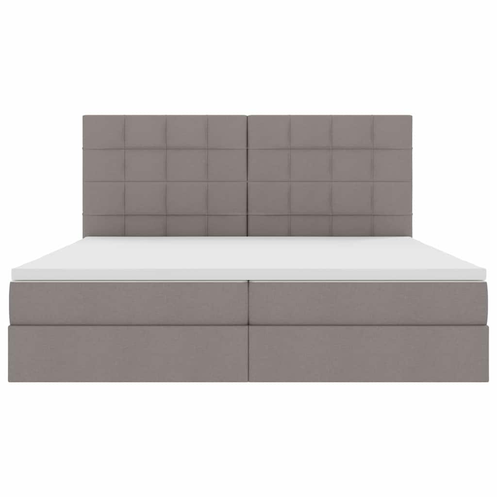Κρεβάτι με αποθηκευτικό χώρο και στρώμα Taupe 200 x 200 cm - Pakobazaar