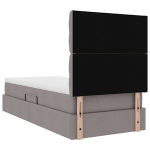 Κρεβάτι με αποθηκευτικό χώρο και στρώμα Taupe 90 x 200 cm
