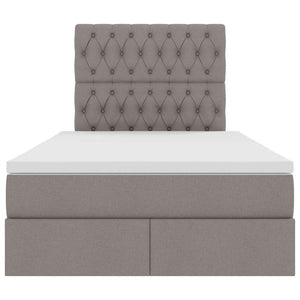 Κρεβάτι με αποθηκευτικό χώρο και στρώμα Taupe 120 x 190 cm - Pakobazaar
