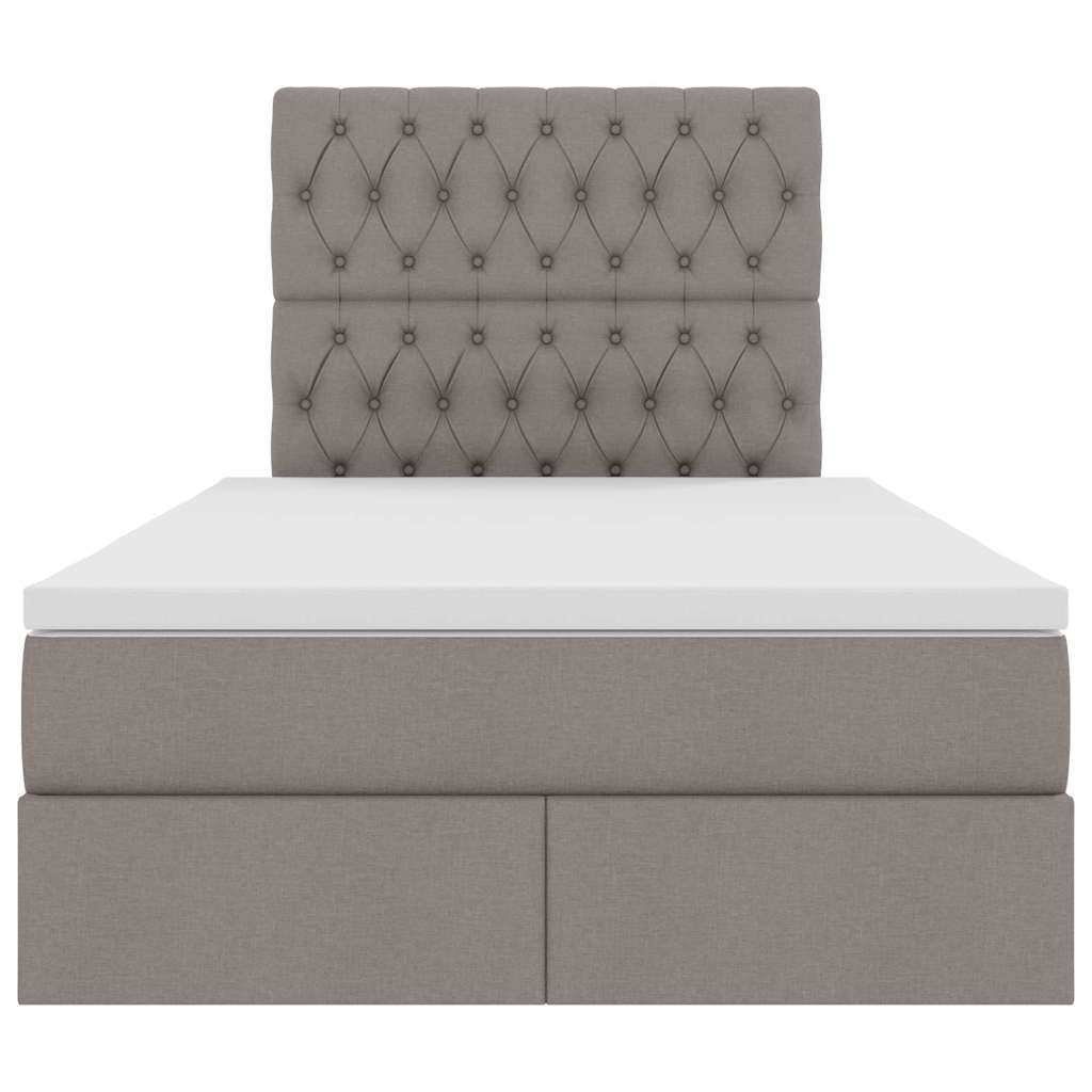 Κρεβάτι με αποθηκευτικό χώρο και στρώμα Taupe 120 x 200 cm - Pakobazaar