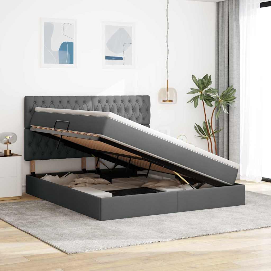 Κρεβάτι με αποθηκευτικό χώρο και στρώμα με στρώμα 180 x 200 cm - Pakobazaar