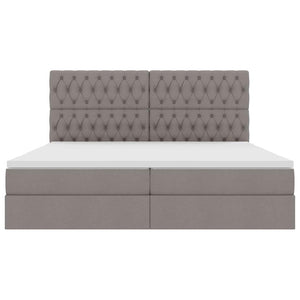 Κρεβάτι με αποθηκευτικό χώρο και στρώμα Taupe 200 x 200 cm - Pakobazaar