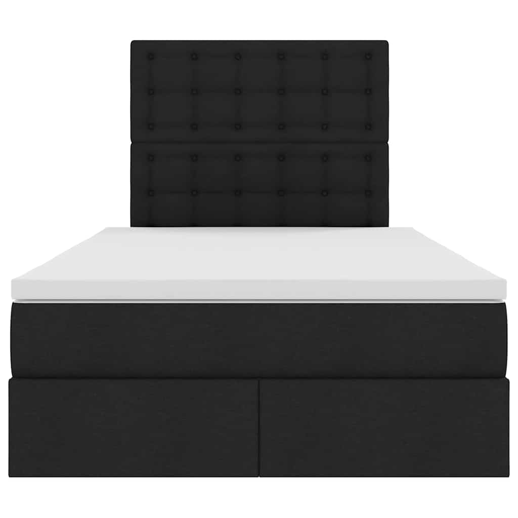 Κρεβάτι με αποθηκευτικό χώρο και στρώμα Μαύρο 120 x 190 cm - Pakobazaar