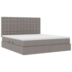 Κρεβάτι με αποθηκευτικό χώρο και στρώμα Taupe 160 x 200 cm - Pakobazaar