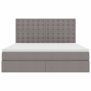Κρεβάτι με αποθηκευτικό χώρο και στρώμα Taupe 160 x 200 cm - Pakobazaar