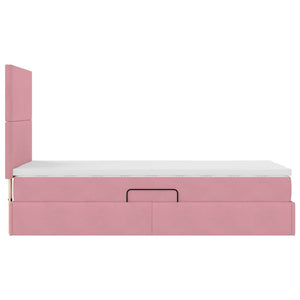 Κρεβάτι με αποθηκευτικό χώρο και στρώμα Ροζ 100 x 200 cm - Pakobazaar