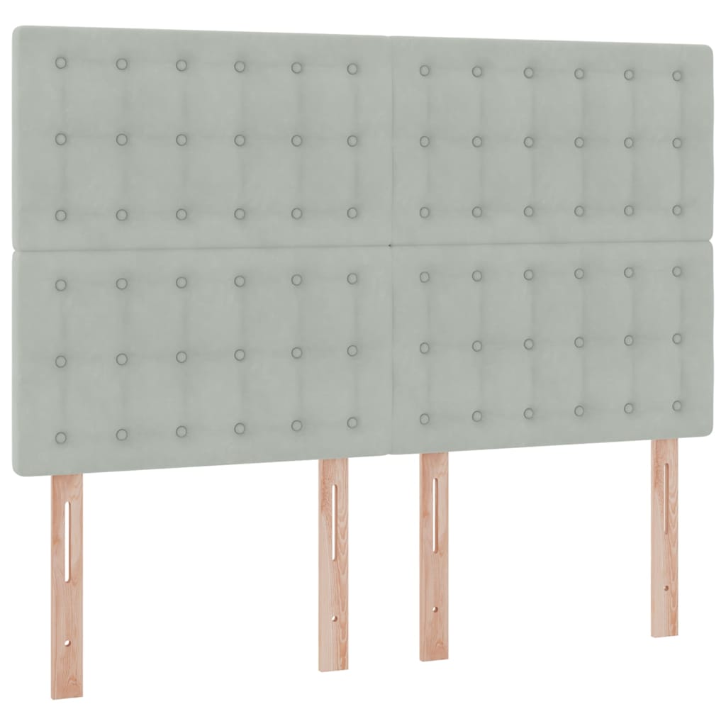 Κρεβάτι με αποθηκευτικό χώρο και στρώμα 140 x 190 cm Βελούδο - Pakobazaar