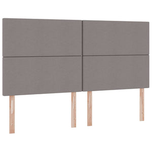 Κρεβάτι Αποθήκης με κεφαλάρι Taupe 200 x 200 cm Ύφασμα