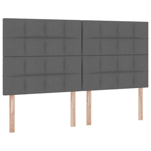 Κρεβάτι Αποθήκης Σκούρο Γκρι 200 x 200 cm Τεχνητό Δέρμα - Pakobazaar