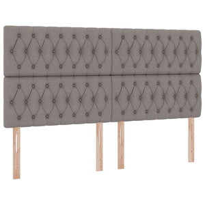 Κρεβάτι Αποθήκης με κεφαλάρι Taupe 180 x 200 cm Ύφασμα