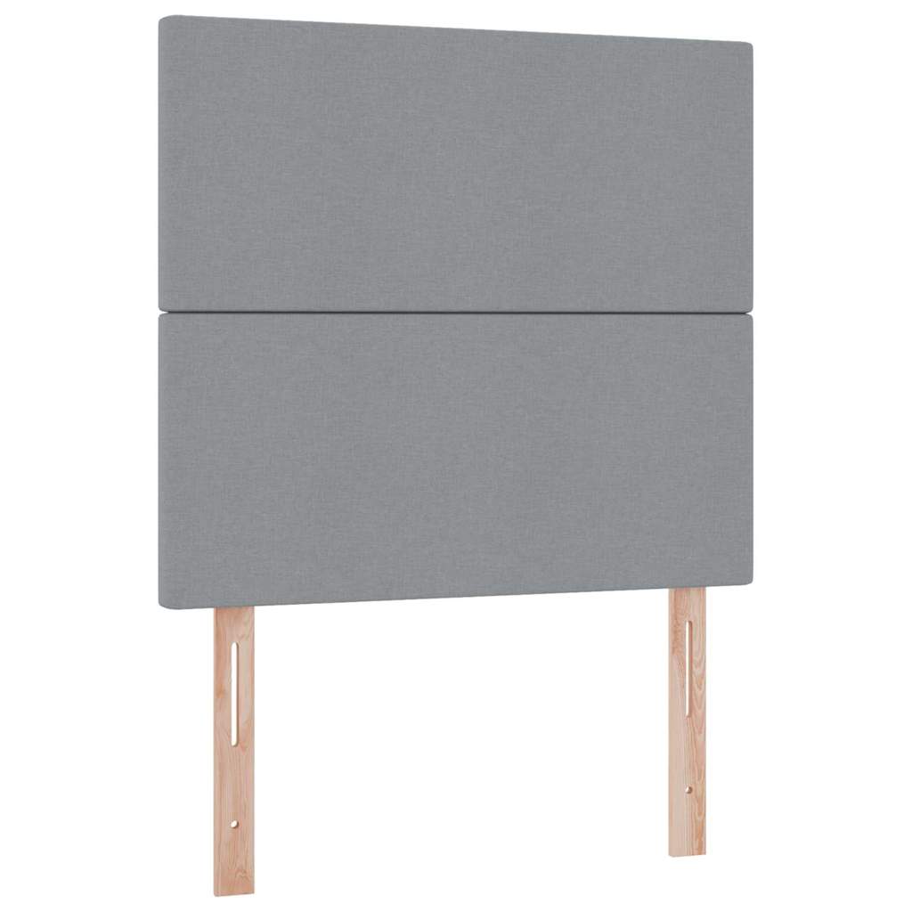 Κρεβάτι με αποθηκευτικό χώρο και LED Ανοιχτό γκρι 90 x 190 cm - Pakobazaar