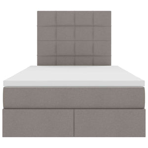 Κρεβάτι με αποθηκευτικό χώρο και LED με led Taupe 120 x 200 cm - Pakobazaar
