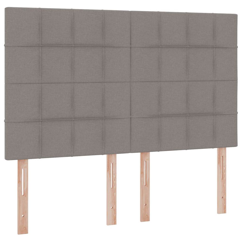 Κρεβάτι με αποθηκευτικό χώρο και LED με led Taupe 140 x 200 cm - Pakobazaar