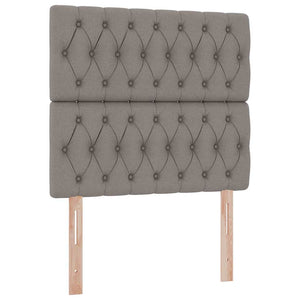 Κρεβάτι με αποθηκευτικό χώρο και LED με led Taupe 100 x 200 cm - Pakobazaar