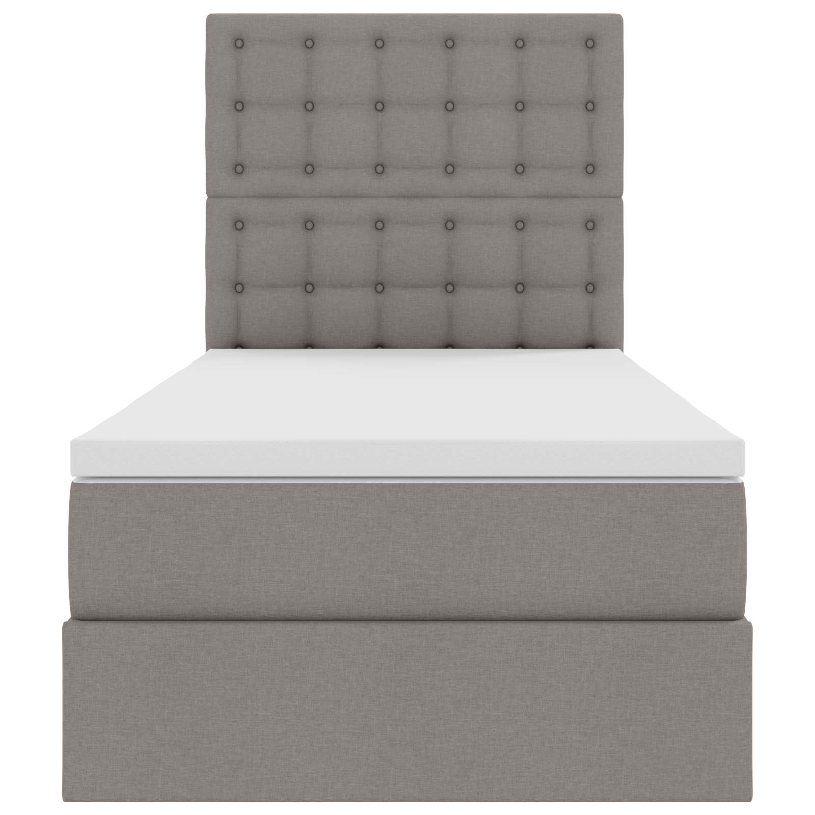 Κρεβάτι με αποθηκευτικό χώρο και LED με led Taupe 90 x 200 cm - Pakobazaar