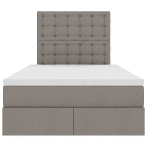 Κρεβάτι με αποθηκευτικό χώρο και LED με led Taupe 120 x 200 cm - Pakobazaar