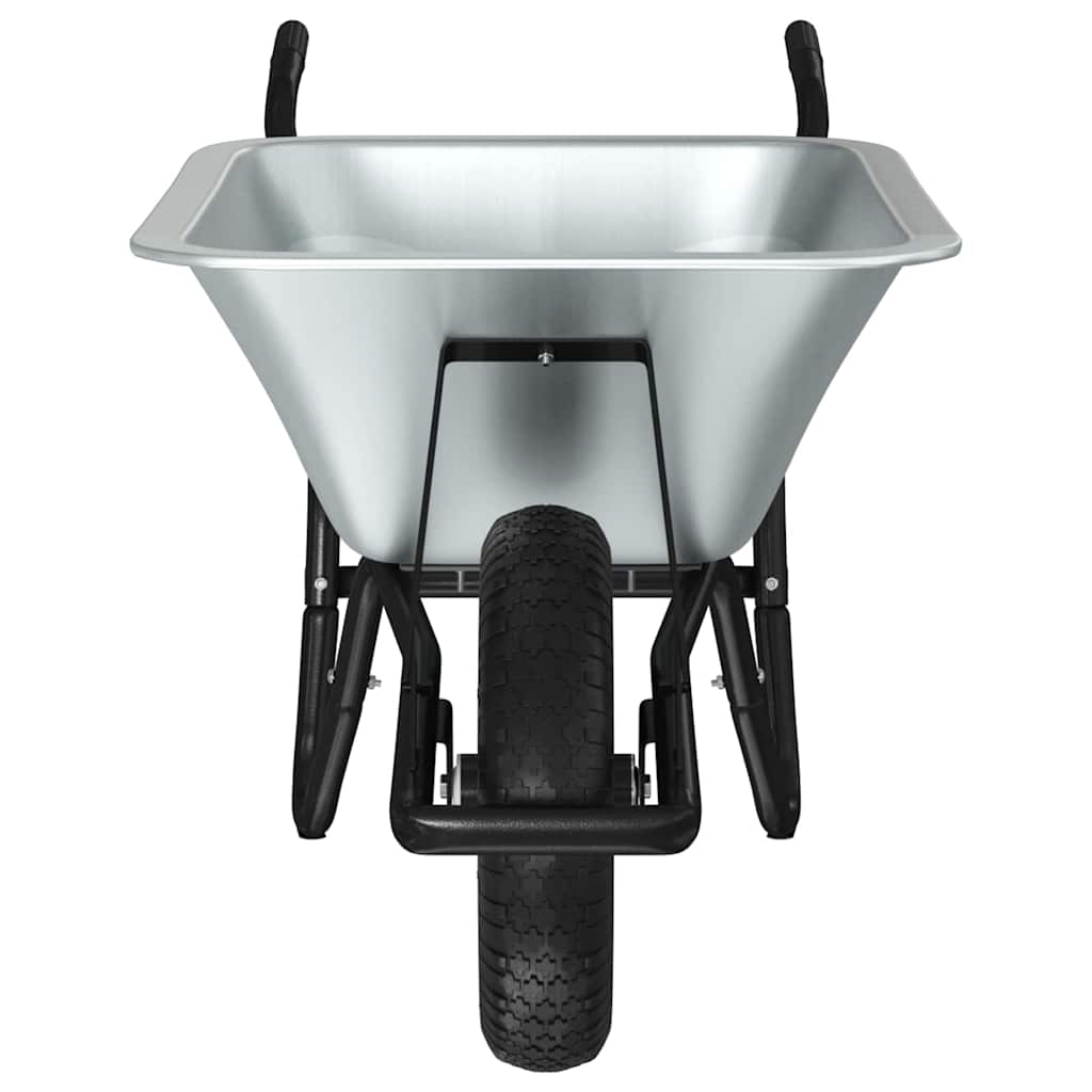 Τροχόσπιτο Ασημί και Μαύρο 141 x 60 x 57 εκ Ατσάλι - Pakobazaar