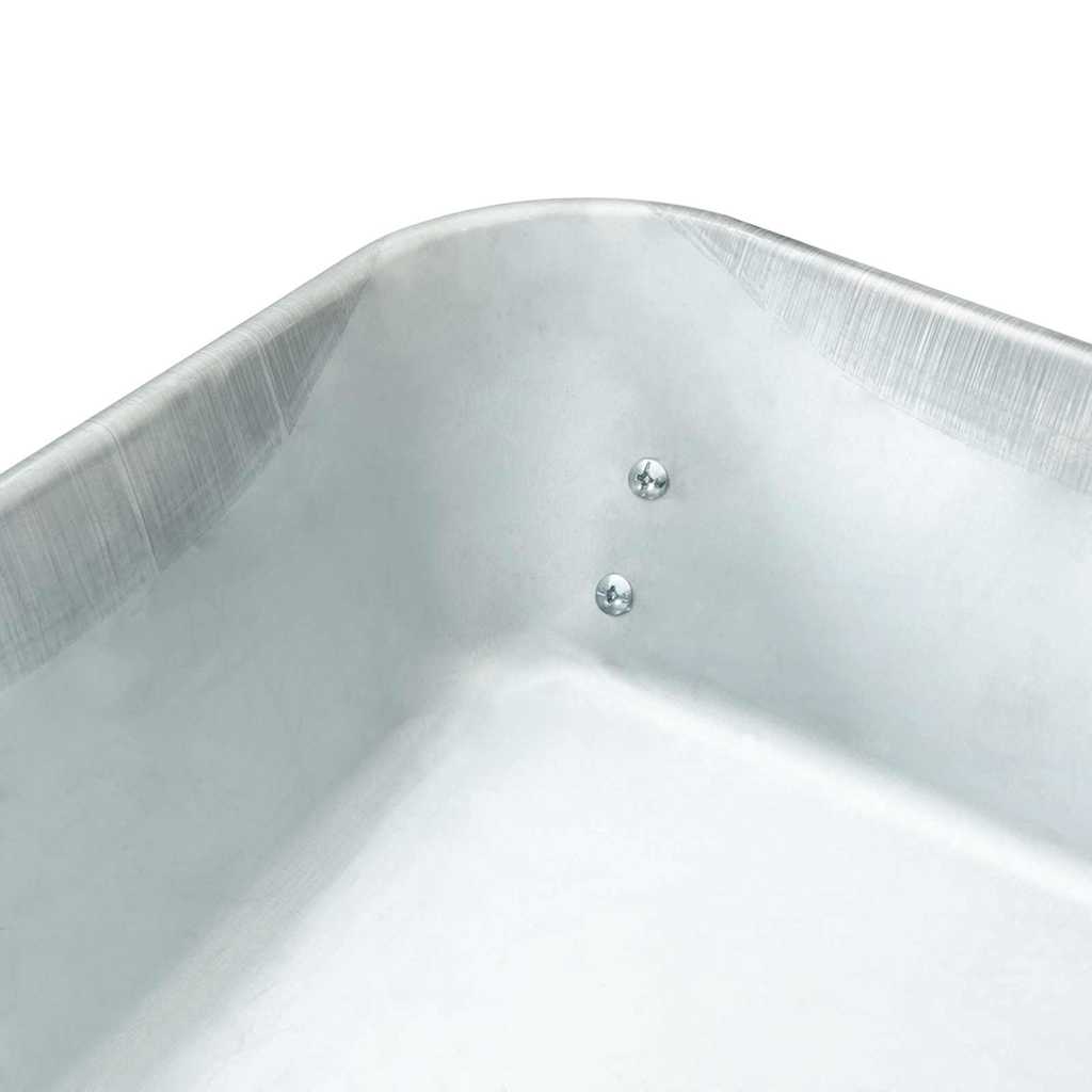 Τροχόσπιτο Ασημί και Μαύρο 124 x 73 x 65 εκ Ατσάλι - Pakobazaar