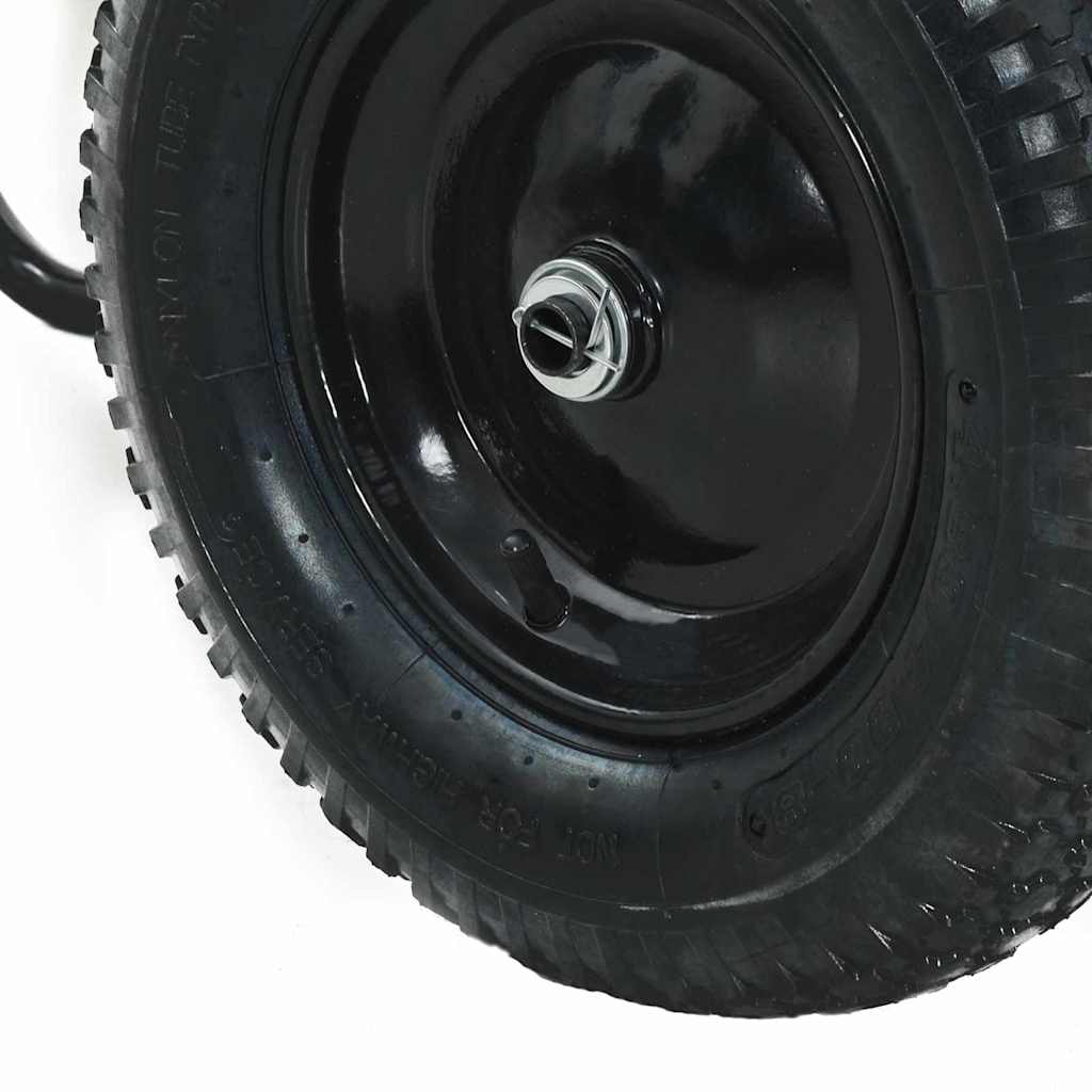 Τροχόσπιτο Ασημί και Μαύρο 124 x 73 x 65 εκ Ατσάλι - Pakobazaar