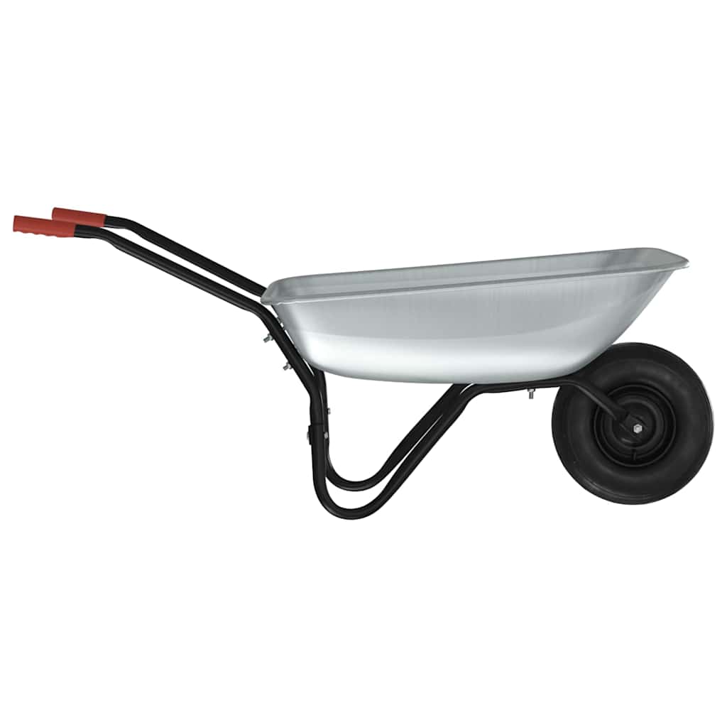 Τροχόσπιτο Ασημί και Μαύρο 133 x 62,5 x 58 εκ Ατσάλι