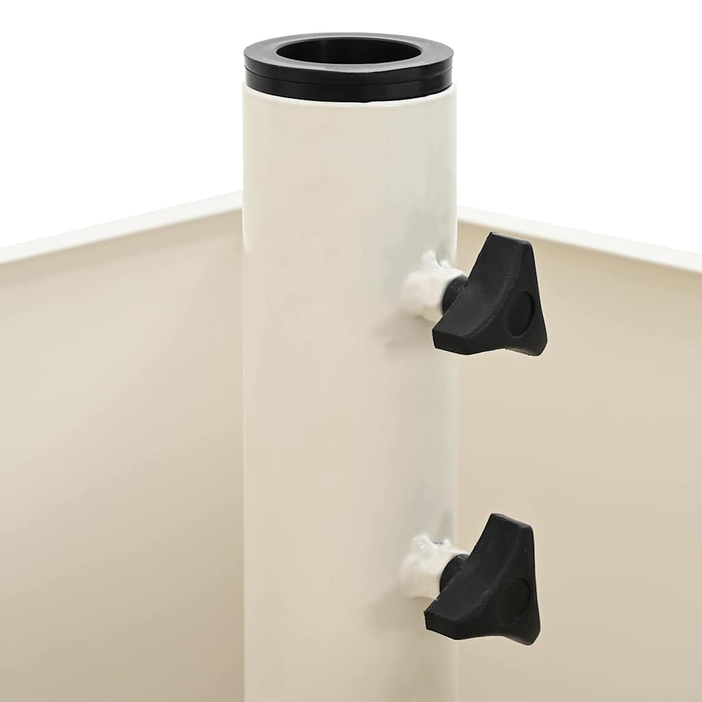 Βάση ομπρέλας Λευκό 45 x 45 x 45 cm Ατσάλι - Pakobazaar