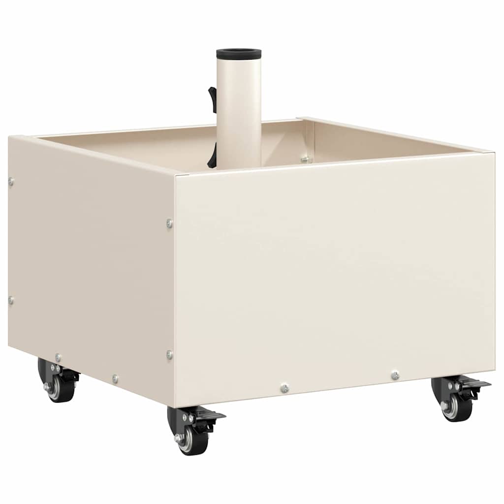 Βάση ομπρέλας Λευκό 45 x 45 x 45 cm Ατσάλι - Pakobazaar