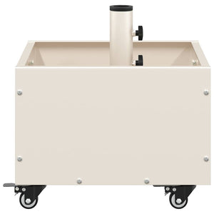 Βάση ομπρέλας Λευκό 45 x 45 x 45 cm Ατσάλι - Pakobazaar