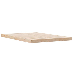 Κρεβάτι δαπέδου Φυσικό 140 x 210 cm Στερεά ξυλεία πεύκου