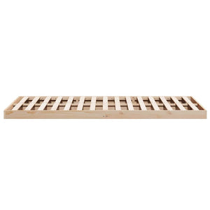 Κρεβάτι δαπέδου Φυσικό 140 x 210 cm Στερεά ξυλεία πεύκου