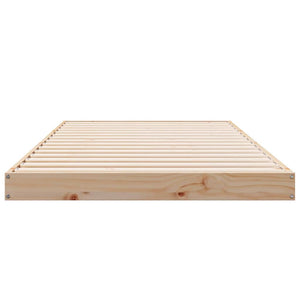 Κρεβάτι δαπέδου Φυσικό 90 x 220 cm Στερεά ξυλεία πεύκου