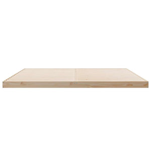 Κρεβάτι δαπέδου Φυσικό 180 x 220 εκ. Στερεά ξυλεία πεύκου