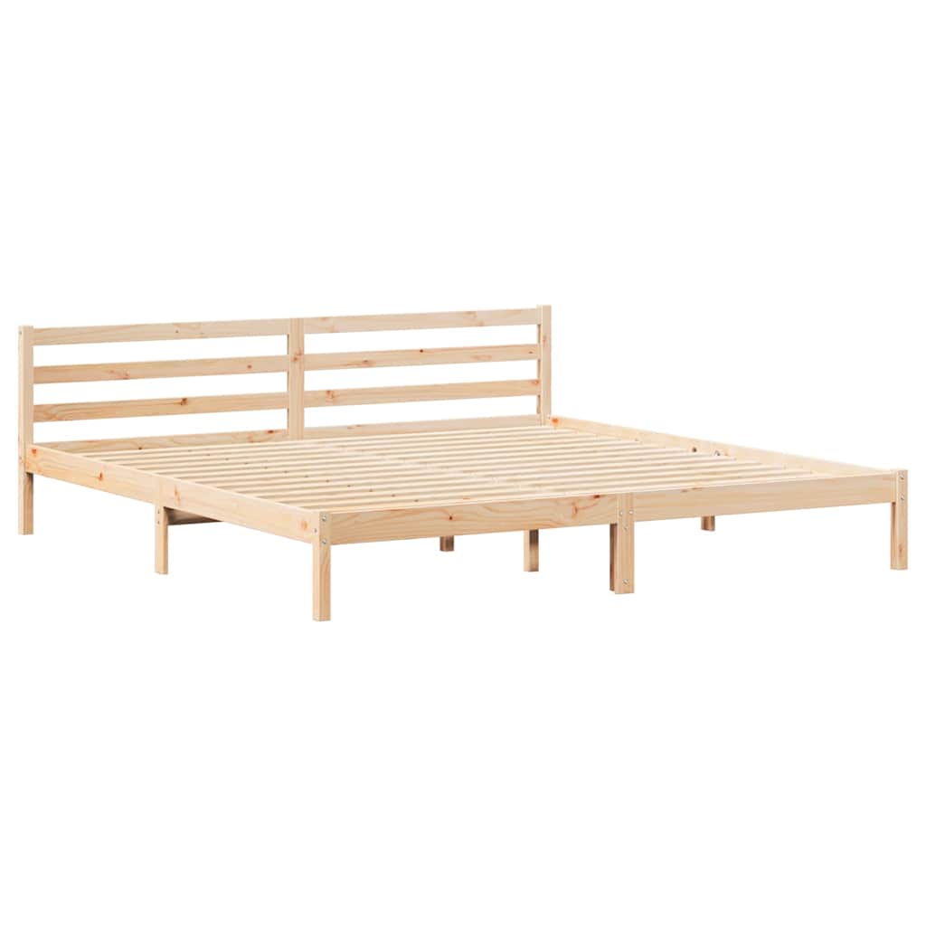 Σκελετός Κρεβατιού με κεφαλάρι Καφέ 215,5 x 185,5 x 69,5 εκ. - Pakobazaar
