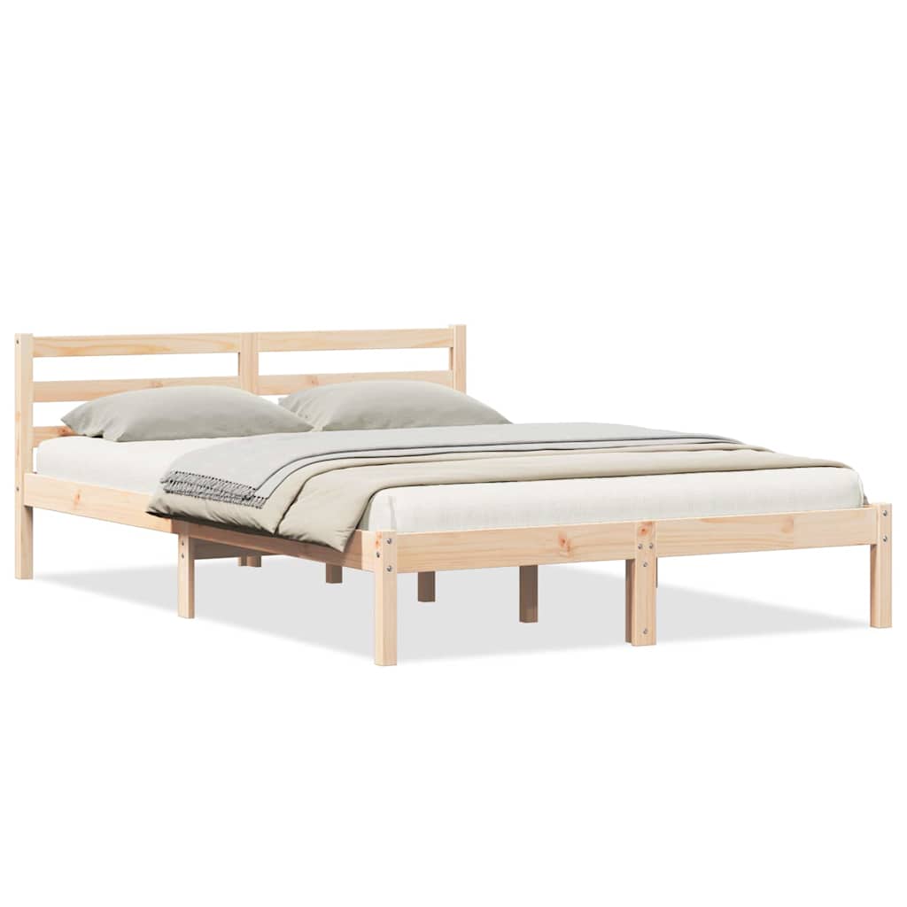 Σκελετός Κρεβατιού με κεφαλάρι Καφέ 225,5 x 145,5 x 69,5 εκ. - Pakobazaar