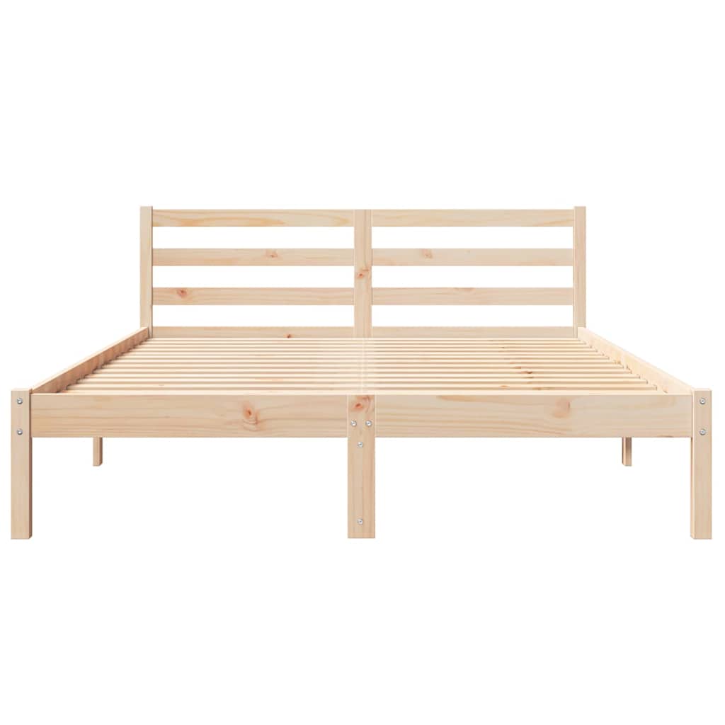 Σκελετός Κρεβατιού με κεφαλάρι Καφέ 225,5 x 165,5 x 69,5 εκ. - Pakobazaar