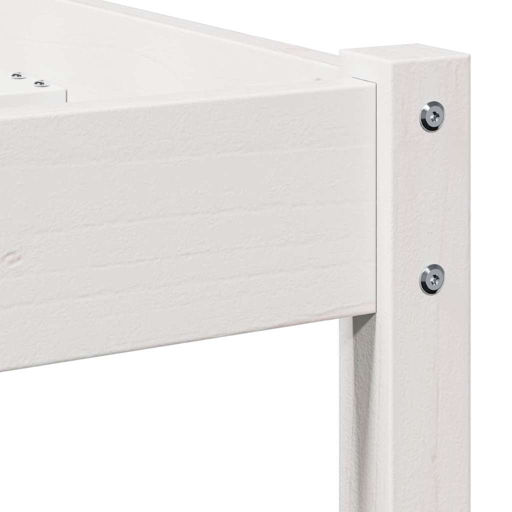 Σκελετός Κρεβατιού με κεφαλάρι Λευκό 225,5 x 185,5 x 69,5 εκ. - Pakobazaar