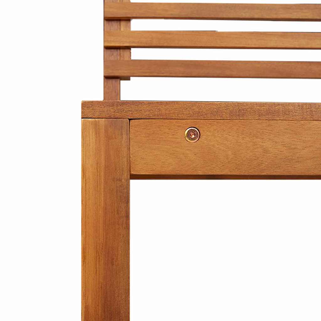 Σετ Παγκάκι Κήπου 5 pcs Καφέ Στερεό Ξύλο Ακακίας