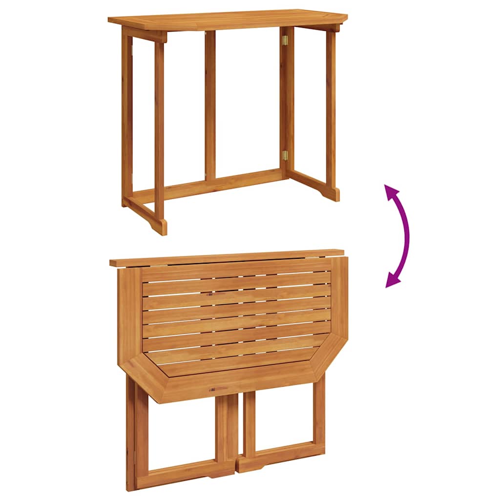 Σετ Μπιστρό Κήπου 3 pcs Καφέ Στερεό Ξύλο Ακακίας