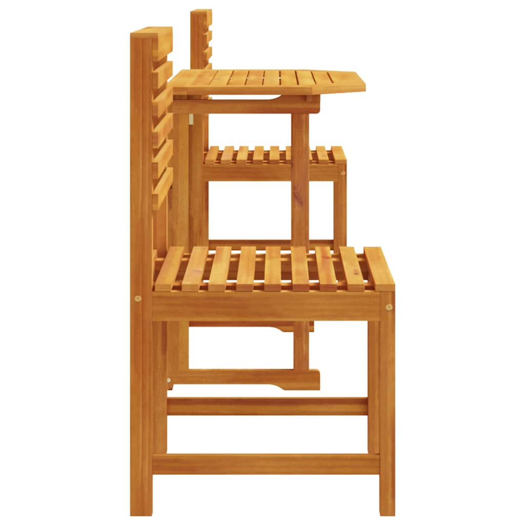 Σετ Μπιστρό Κήπου 3 pcs Καφέ Στερεό Ξύλο Ακακίας