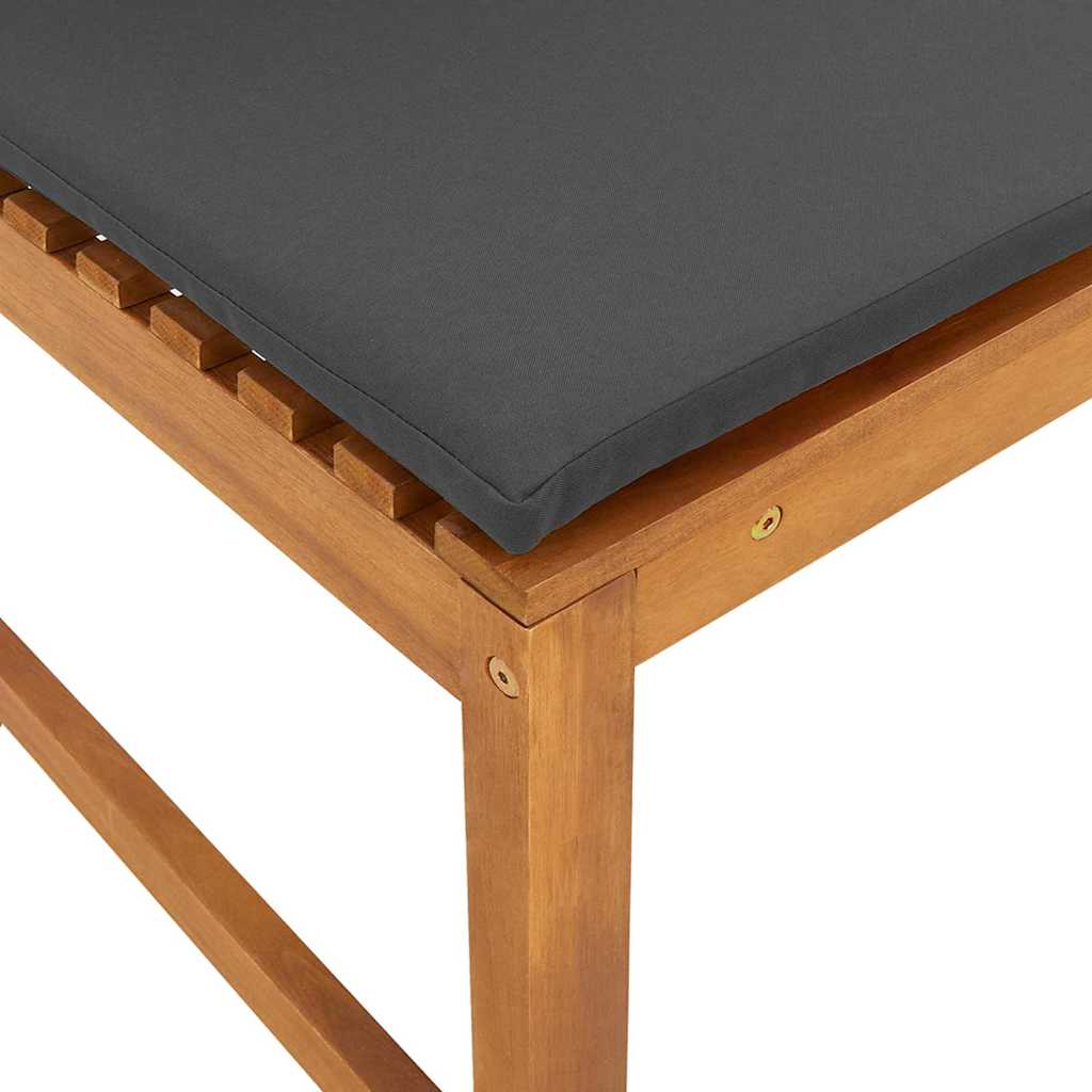 Σετ Παγκάκι Κήπου 5 pcs Καφέ Στερεό Ξύλο Ακακίας