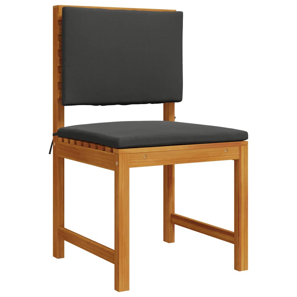 Σετ Μπιστρό Κήπου 6 pcs Καφέ Στερεό Ξύλο Ακακίας